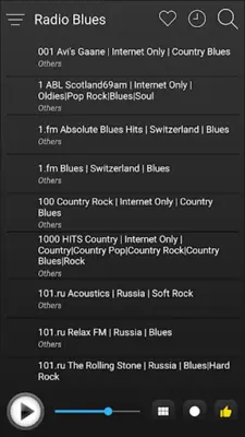 Blues Radio Stations Online android App screenshot 1